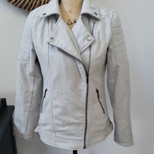 New York Yoki outerwear grey wool blend coat m